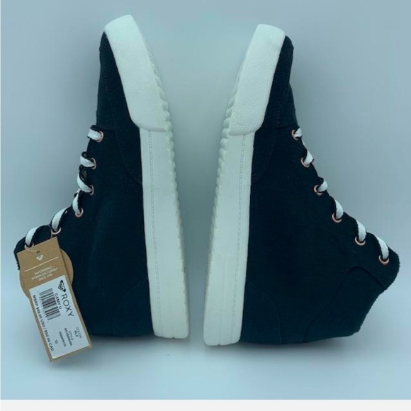 Roxy Black Camy U Hidden Wedge High Top Sneakers Size 10 New in Box* - Picture 6 of 12